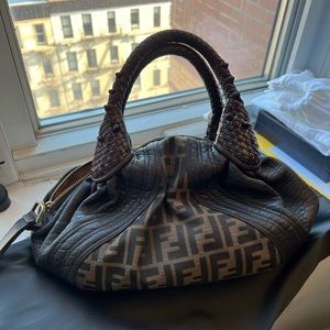 Fendi Baby Spy Zucca & Leather